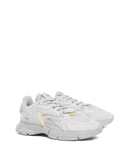 Lacoste White L003 Mesh-Panelled Chunky Sneakers for men