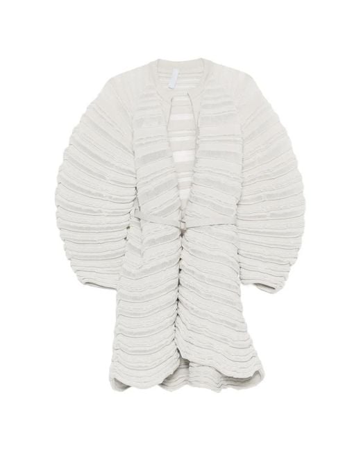 Chaqueta De Canalé Con Cinturón CFCL de color White
