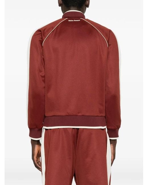 Wales Bonner Red Wb Logo Stripe Jersey Track Jacket for men