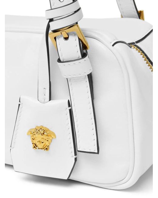 Versace White Tag Nappa Bowling Bag