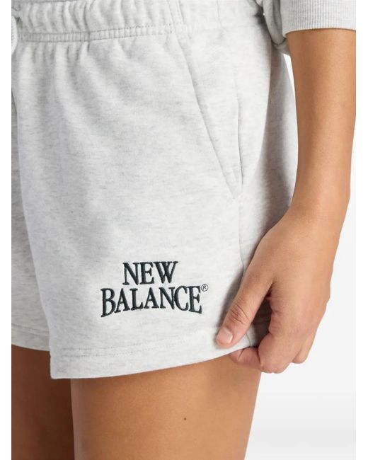 New Balance White Short Trackside