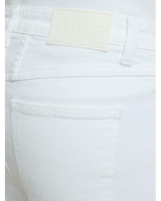 Jeans crop Stover-X di Closed in White