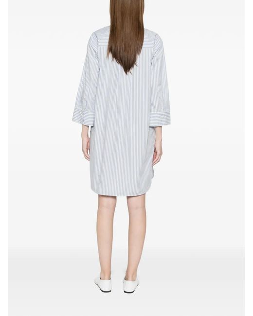 Woolrich White Striped Dress