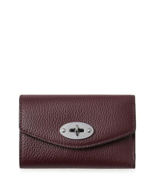 Mulberry Purple Darley Postman's Lock Wallet