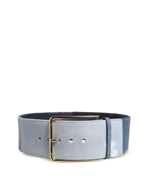 Dolce & Gabbana Gray Two-Tone Belt