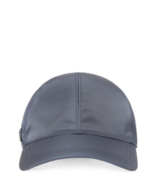 Prada Gray Re-Nylon Baseball Cap for men