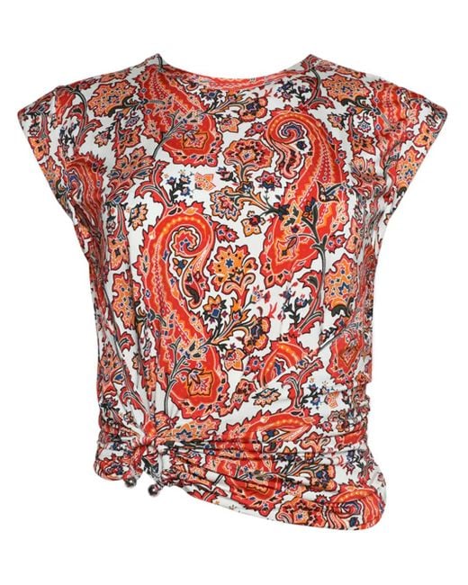 Rabanne Red Haut Blouse