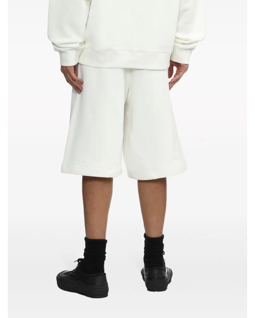 OAMC White Logo-Print Cotton Track Shorts for men