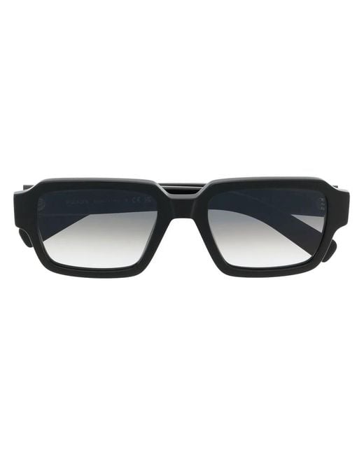 Prada Black Square-Frame Tinted Sunglasses for men