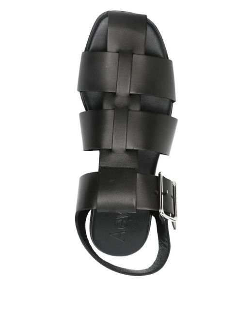 Aeyde Black Sandalen mit Riemen