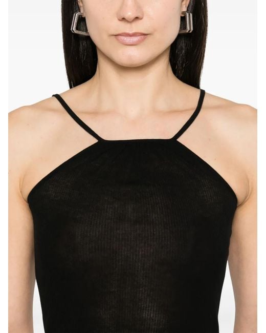 Rick Owens Black Skorpio Silk Top