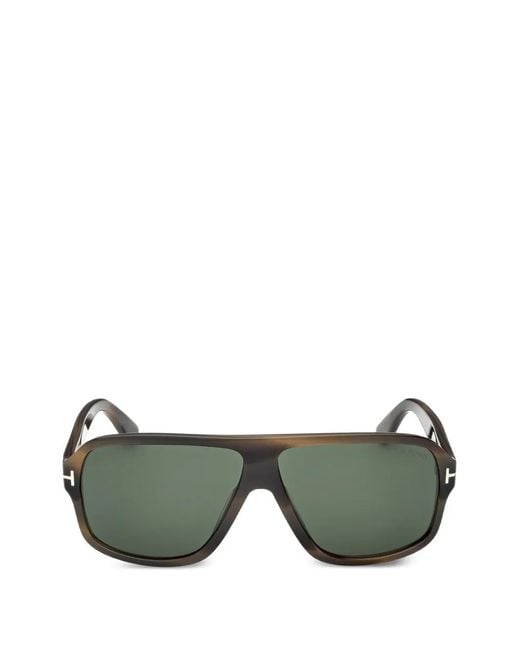 Tom Ford Green Square-Frame Sunglasses for men