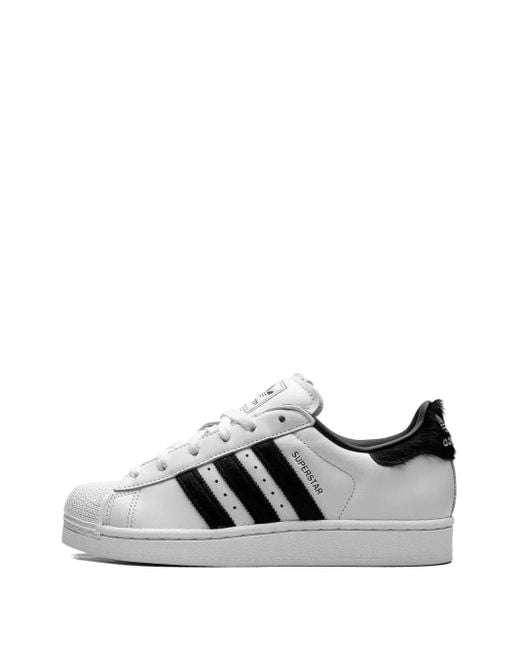 Adidas Gray Superstar Ii Pony-Hair Sneakers