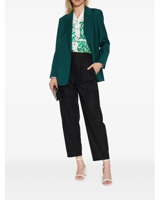 Max Mara Green Belted Blazer