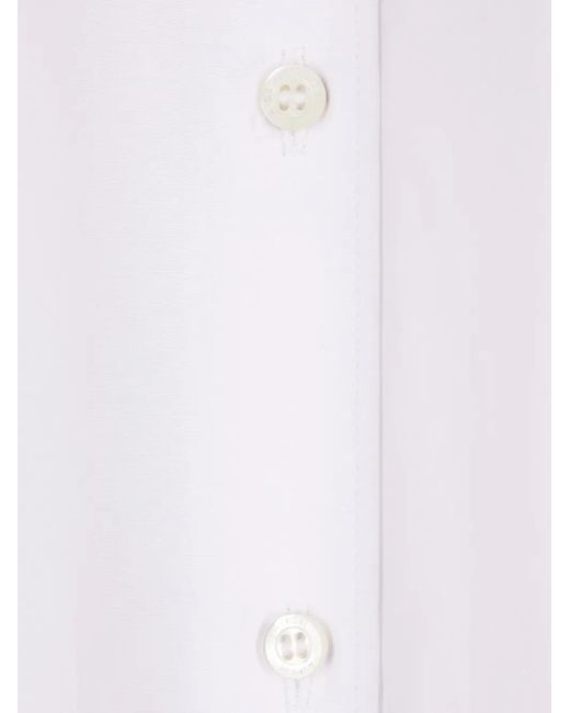 Aspesi White Pleated-Back Shirt