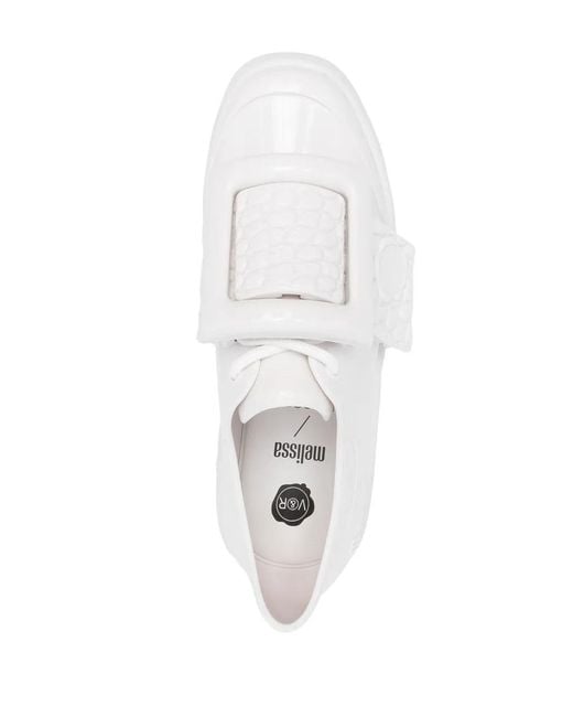 Viktor & Rolf White Buckle Up Low-Top Sneakers