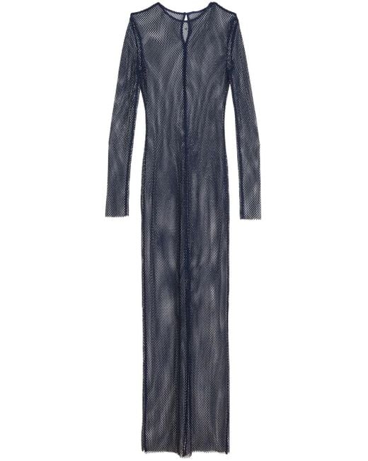 Vestido con apliques Fleur du Mal de color Blue