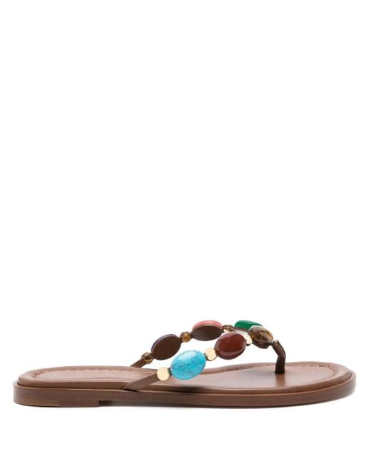 Gianvito Rossi Shanti レザーサンダル Brown