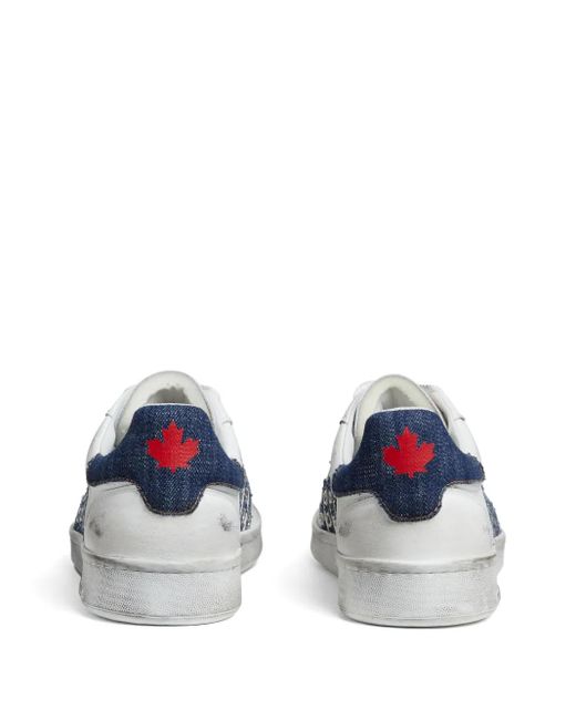 DSquared² White Boxer Sneakers for men
