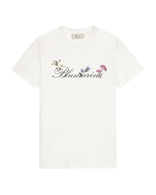 Blumarine フローラル Tシャツ White