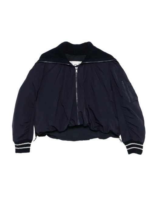 Sea Mirian Jack Met Geribbelde Manchetten in het Blue