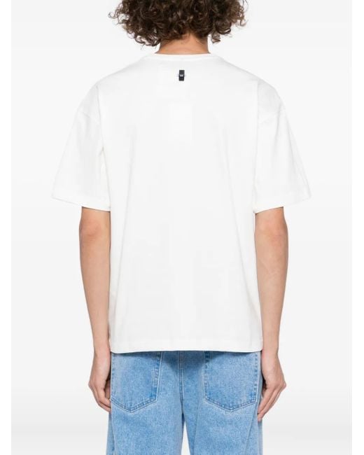 Adererror White Logo-Print T-Shirt for men