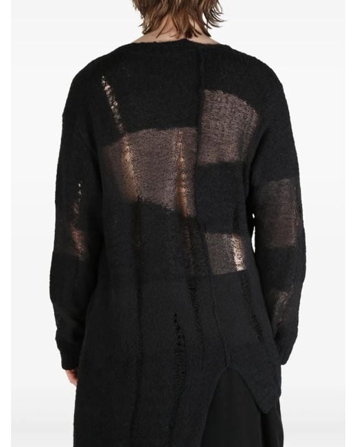 Yohji Yamamoto Vest Met Vlakken in het Black voor heren