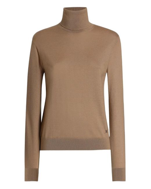 Dolce & Gabbana Brown Turtleneck Sweater