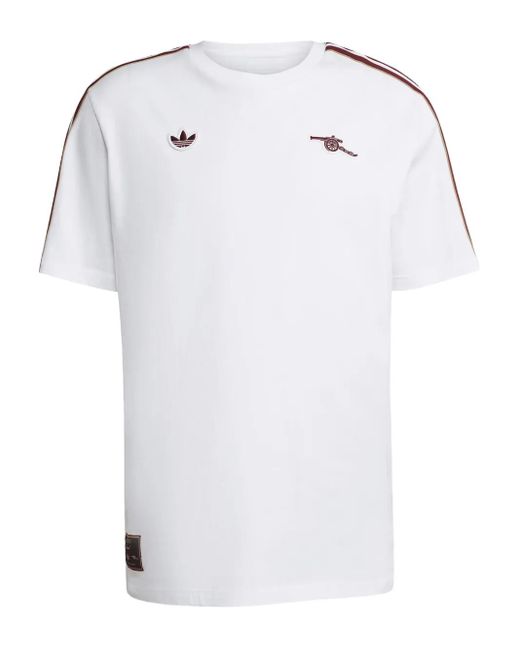 Adidas White X Arsenal Terrace Icons T-Shirt for men