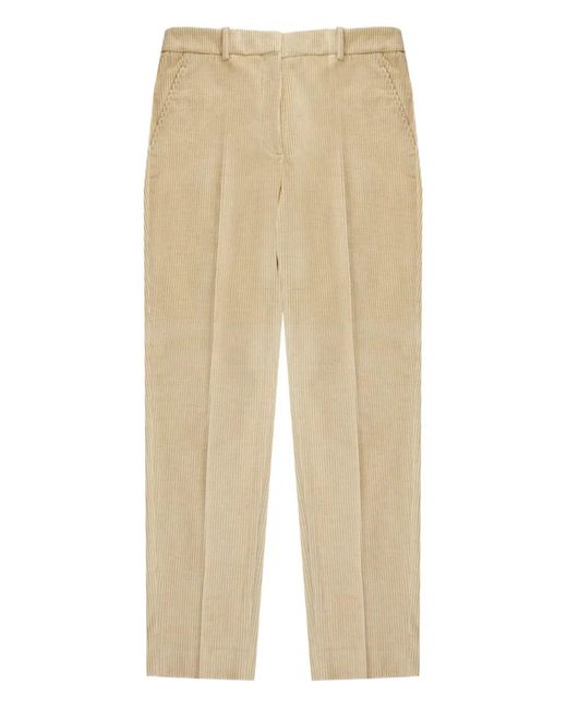 Slowear Natural Pantalon Droit En Velours Côtelé