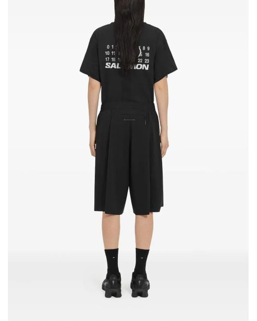 MM6 MAISON MARGIELA X SALOMON Black Mm6 & Salomon Wide Jersey Short