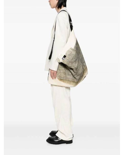 【関税込み】LEMAIRE ベージュ＆カーキ Flag バッグ LEMAIRE: Beige & Khaki Flag Bag | SSENSE