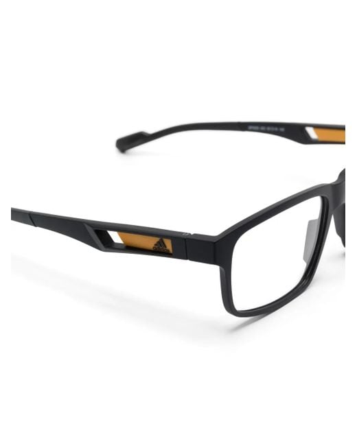 Adidas Black Square-Frame Glasses