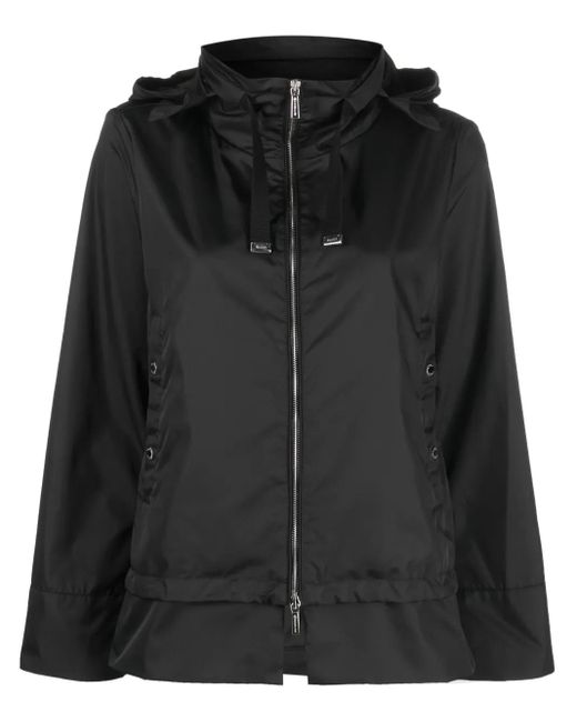 Moorer Black Sinia Hooded Jacket