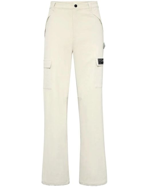 Pantalones cargo Philipp Plein de hombre de color White