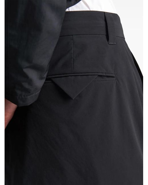 Prada Black Drawstring Wide-Leg Trousers for men