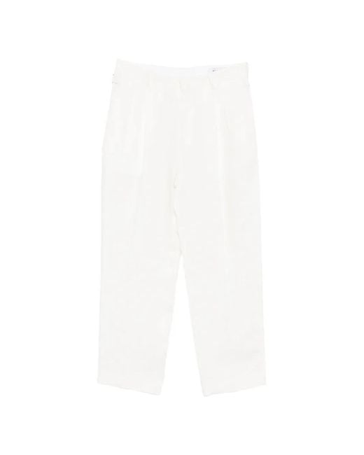 BE ABLE White Belt-Loops Trousers for men