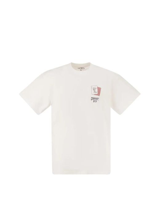 Carhartt White Graphic-Print T-Shirt