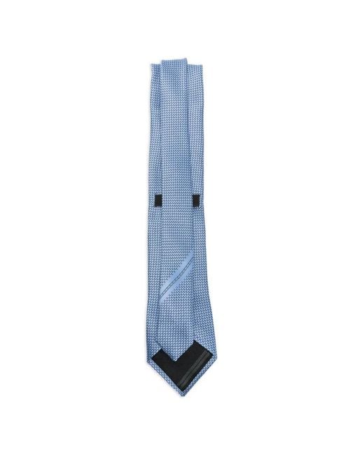 Zegna Blue Patterned Tie for men