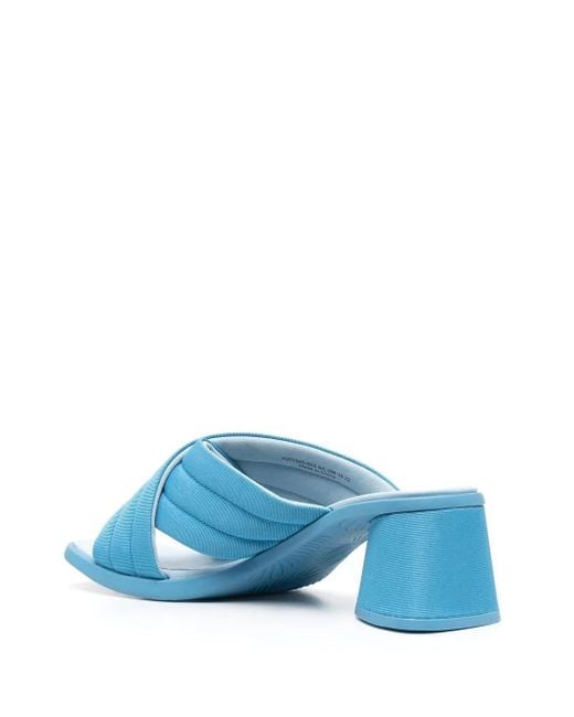 Camper Blue Kiara 60Mm Crossover-Strap Sandals
