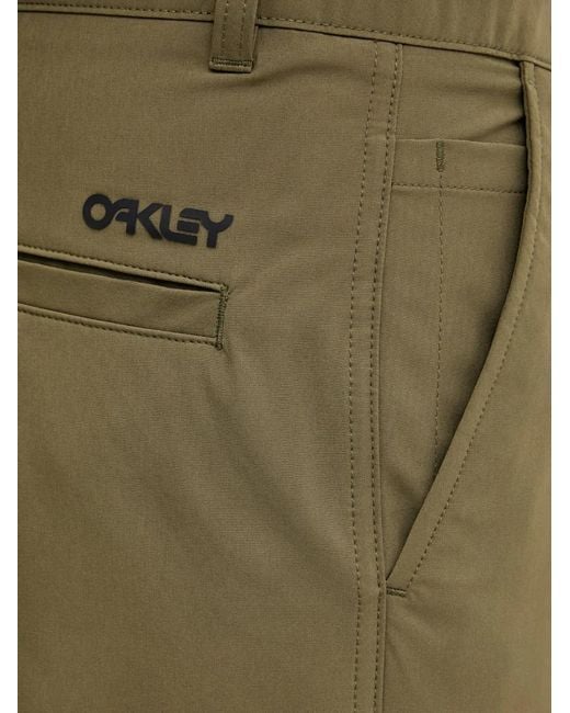 Oakley Green Logo-Print Chino Shorts for men