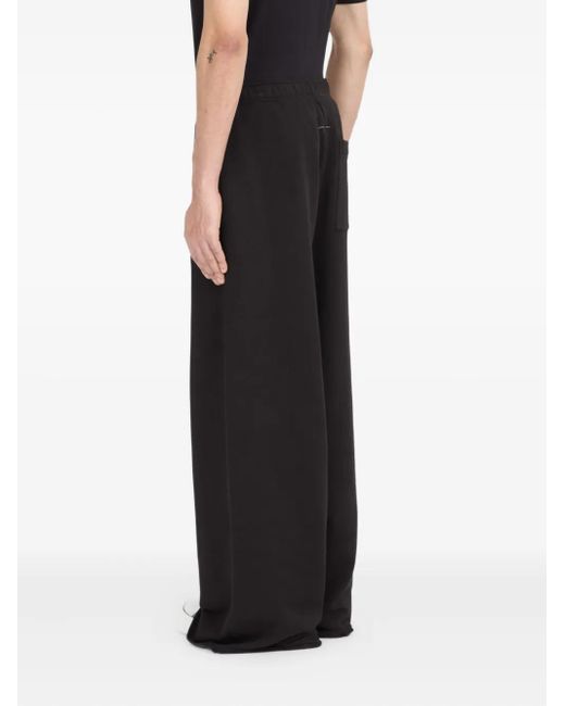 MM6 by Maison Margiela Black Cotton Track Pants for men
