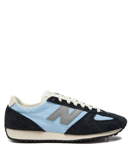 New Balance Blue 471 Suede Sneakers