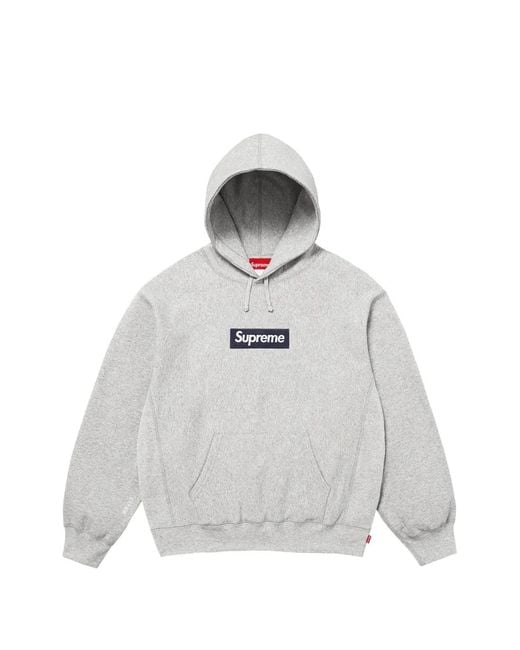 Supreme Men's White Box-Logo Hoodie