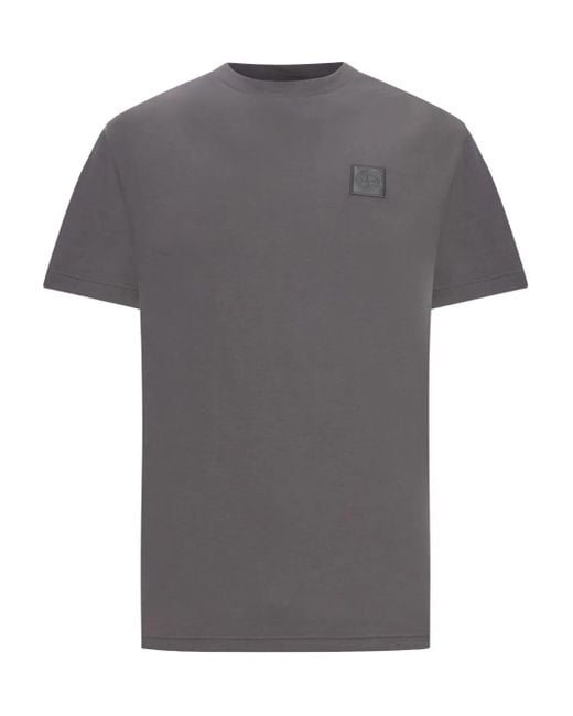 Stone Island Gray Cotton T-Shirt for men