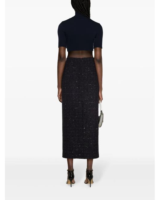 Haut À Détail Vlogo Valentino Garavani en coloris Blue