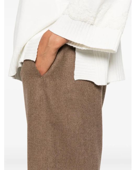 Max Mara Natural Hose mit Kordelzug