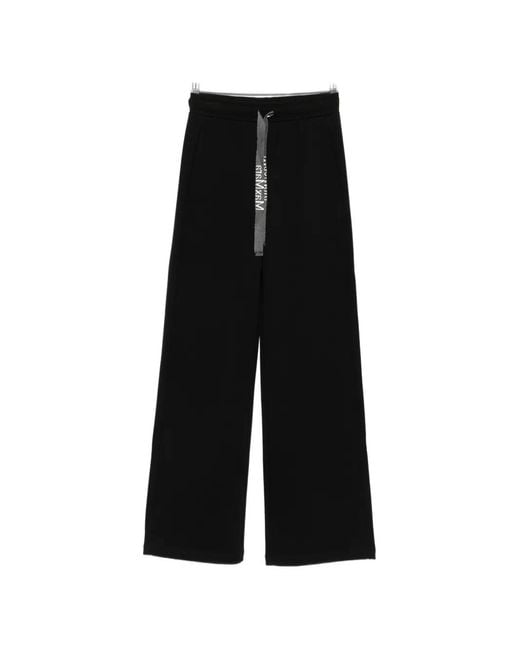 Max Mara Black Smmbali Logo-Drawstring Track Pants