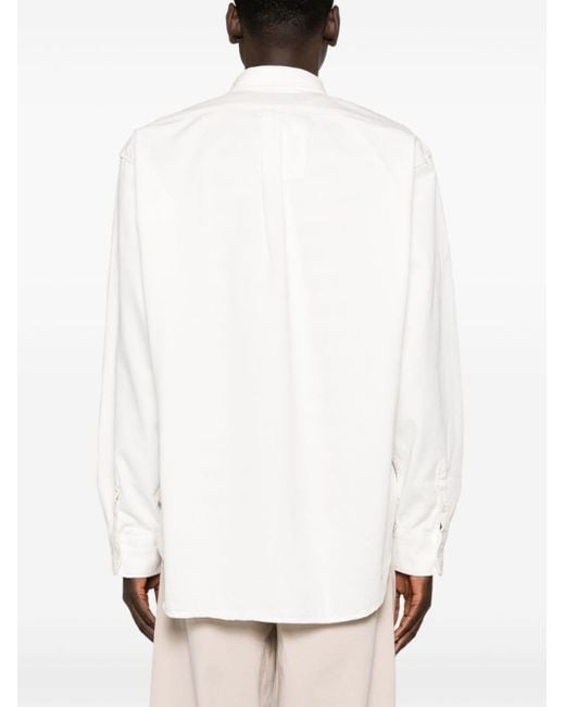 Camicia denim Sinclair di Frankie Shop in White da Uomo