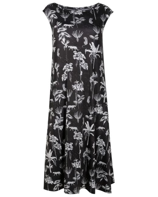 Lygia & Nanny Gestrikte Midi-Jurk in het Black